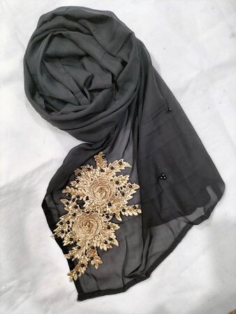 Plain Black Scarf - Bunch 2 Plain Black Scarf - Bunch 2