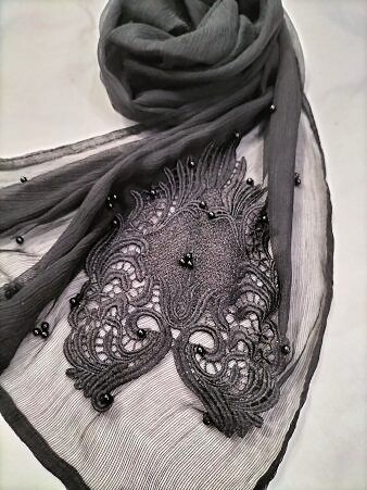 Plain Black Scarf - Bunch 3