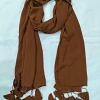 Plain Chiffon Tassels - Caramel Brown Plain Chiffon Tassels - Caramel Brown