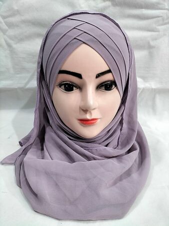 Plain Criss Cross Ready To Wear - Dirty Purple Plain Criss Cross Ready To Wear - Dirty Purple