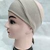 Cotton Jersey Bandana Head Band - Beige Cotton Jersey Bandana Head Band - Beige