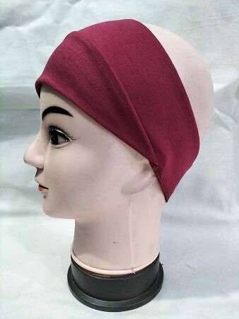 Cotton Jersey Bandana Head Band - Maroon
