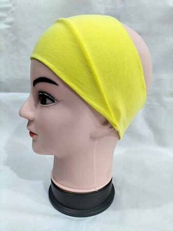 Cotton Jersey Bandana Head Band - Yellow Cotton Jersey Bandana Head Band - Yellow