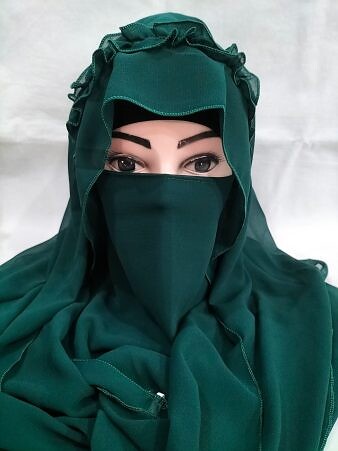 Crown Ready to Wear Niqab - Sea Green
