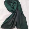 double shaded viscose scarf bottle green