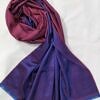 double shaded viscose scarf dark purple