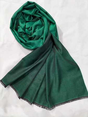 Double Shaded Viscose Scarf - Green