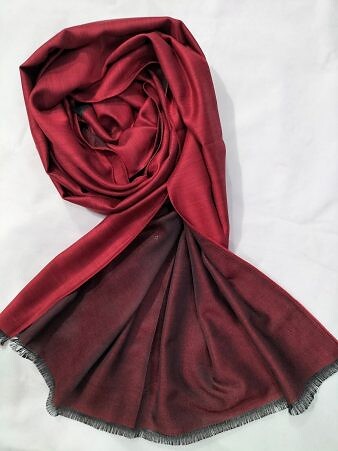 Double Shaded Viscose Scarf - Red Double Shaded Viscose Scarf - Red