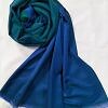 Double Shaded Viscose Scarf - Sea Green