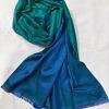 Double Shaded Viscose Scarf - Turquoise