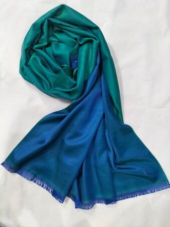 Double Shaded Viscose Scarf - Turquoise