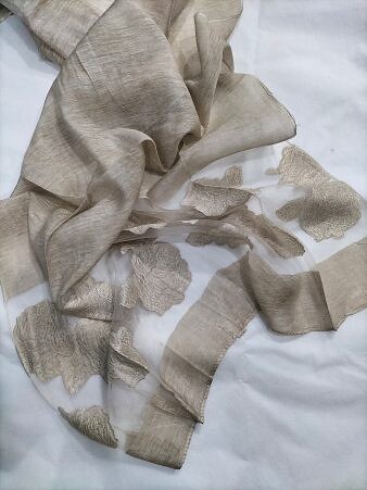 Organza Scarf - Beige