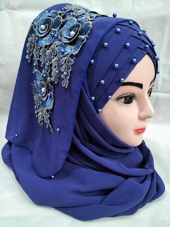 Pearl Ready to Wear with Matching Bunch - Iris