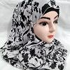 Printed Two Loops Chiffon Instant Hijab - Print 6 Printed Two Loops Chiffon Instant Hijab - Print 6