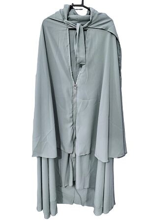 Zipper Hijab With Niqab - Fern Green