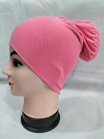 Bun Back Underscarf - Candy Pink Bun Back Underscarf - Candy Pink