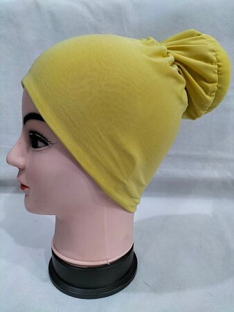 Bun Back Underscarf - Yellow Bun Back Underscarf - Yellow