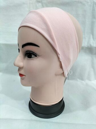 Cotton Jersey Bandana Head Band - Baby Pink