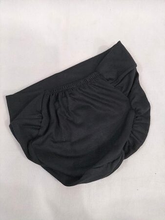 Cotton Jersey Full Cap - Black Cotton Jersey Full Cap - Black