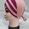 Criss Cross Multi Color Tie Back Bonnet – Tea Pink and Pink
