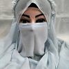 Crown Ready to Wear Niqab - Baby Blue Crown Ready to Wear Niqab - Baby Blue
