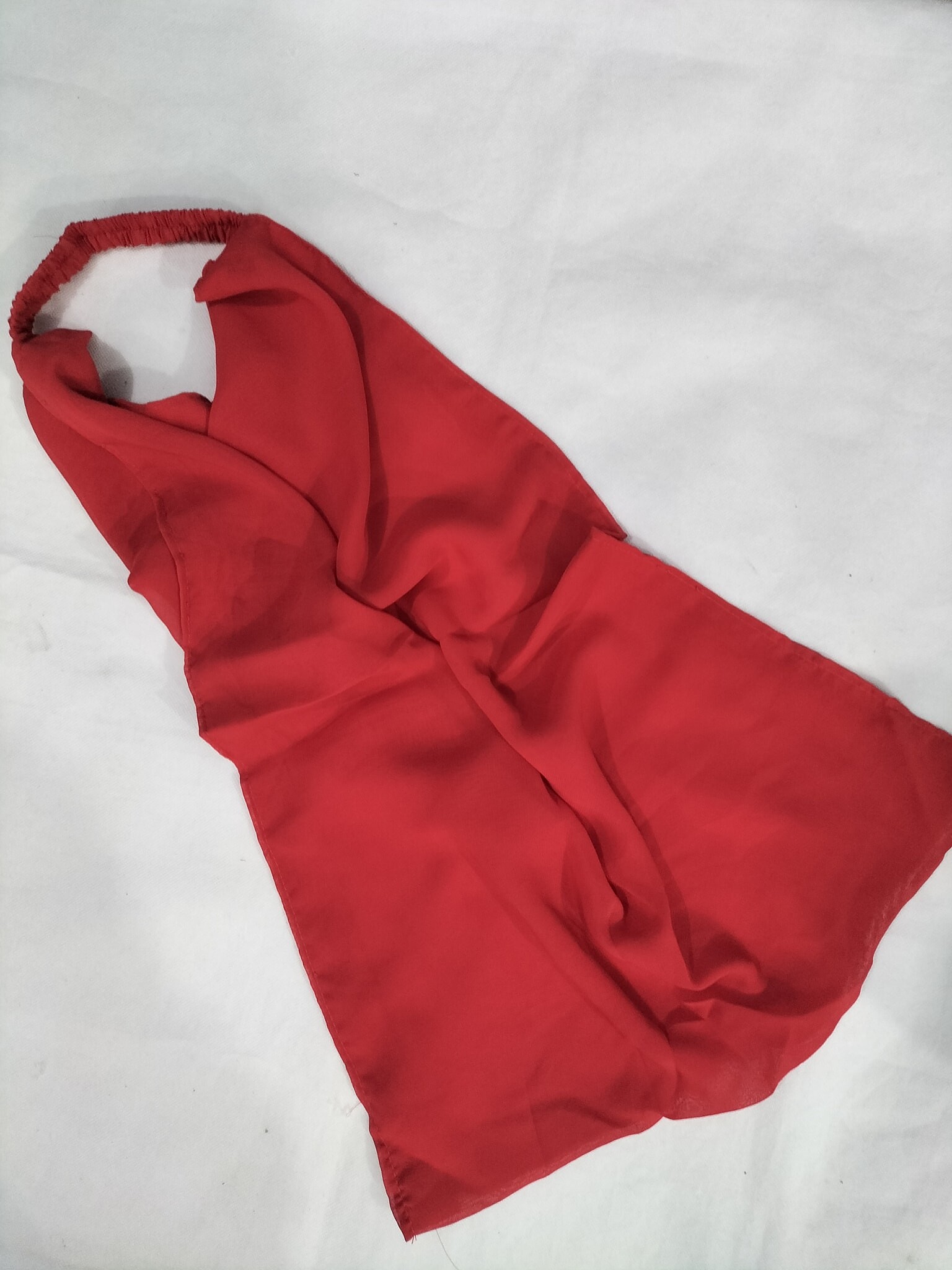 Elastic Half Niqab - Bright Red - SuZain Hijabs
