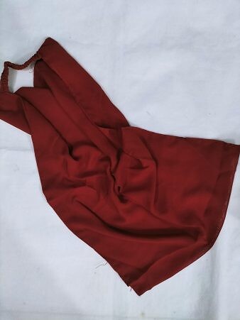 Elastic Half Niqab - Cherry Red Elastic Half Niqab - Cherry Red