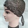 Fancy Lace Cap - Dark Brown
