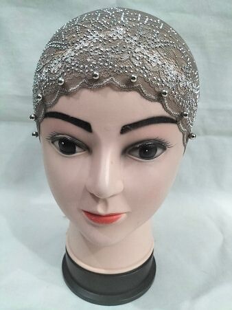 Fancy Lace Cap - Dirty Brown