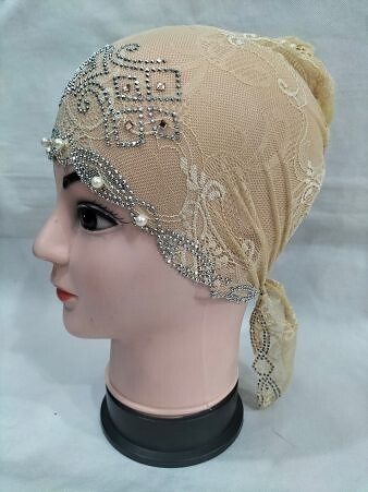 Fancy Lace Cap - Light Golden Fancy Lace Cap - Light Golden