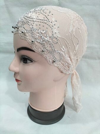 Fancy Lace Cap - Nude Pink Fancy Lace Cap - Nude Pink