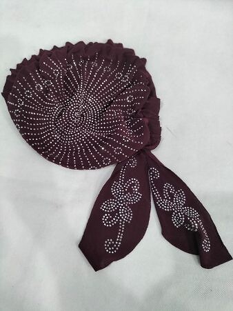 Kids Fancy Cap - Burgundy