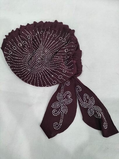 Kids Fancy Cap - Burgundy