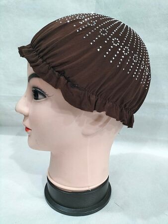 Kids Fancy Cap - Dark Brown