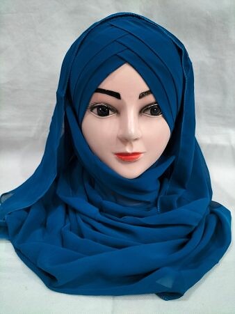 Plain Criss Cross Ready To Wear - Teal Plain Criss Cross Ready To Wear - Teal