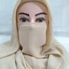 plain niqab ready to wear beige
