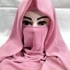 Plain Niqab Ready to Wear - Candy Pink