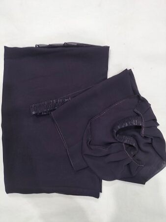 Three Piece Matching Hijab Set - Eggplant Three Piece Matching Hijab Set - Eggplant