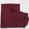 Three Piece Matching Hijab Set - Maroon