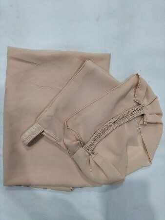 Three Piece Matching Hijab Set - Nude