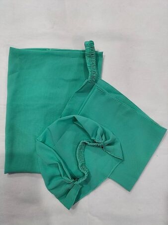 Three Piece Matching Hijab Set - Turquoise