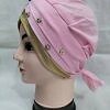 Fancy Criss Cross Tie Back Bonnet - Baby Pink
