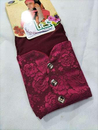 Fancy Sleeves with Buttons - Maroon