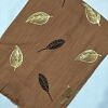 Gold Leaf Lawn Scarf - Caramel Brown