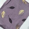 gold leaf lawn scarf lavender