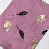 Gold Leaf Lawn Scarf - Rosy Pink Gold Leaf Lawn Scarf - Rosy Pink