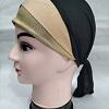 Golden Fancy Tie Back Bonnet - Maroon and Fawn