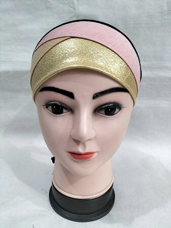 Golden Fancy Tie Back Bonnet - Tea Pink and Fawn