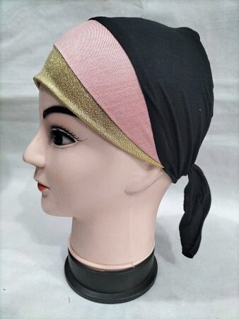 Golden Fancy Tie Back Bonnet - Tea Pink and Fawn