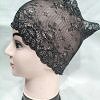 Lace Hijab Band - Black (Design 8)